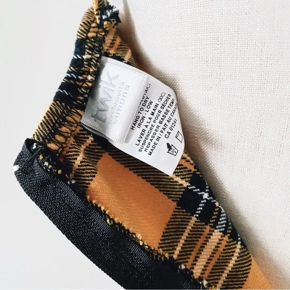 TWIK Yellow Plaid Spaghetti-Strap Dress (it’s giving Clueless) - Picture 5 of 7